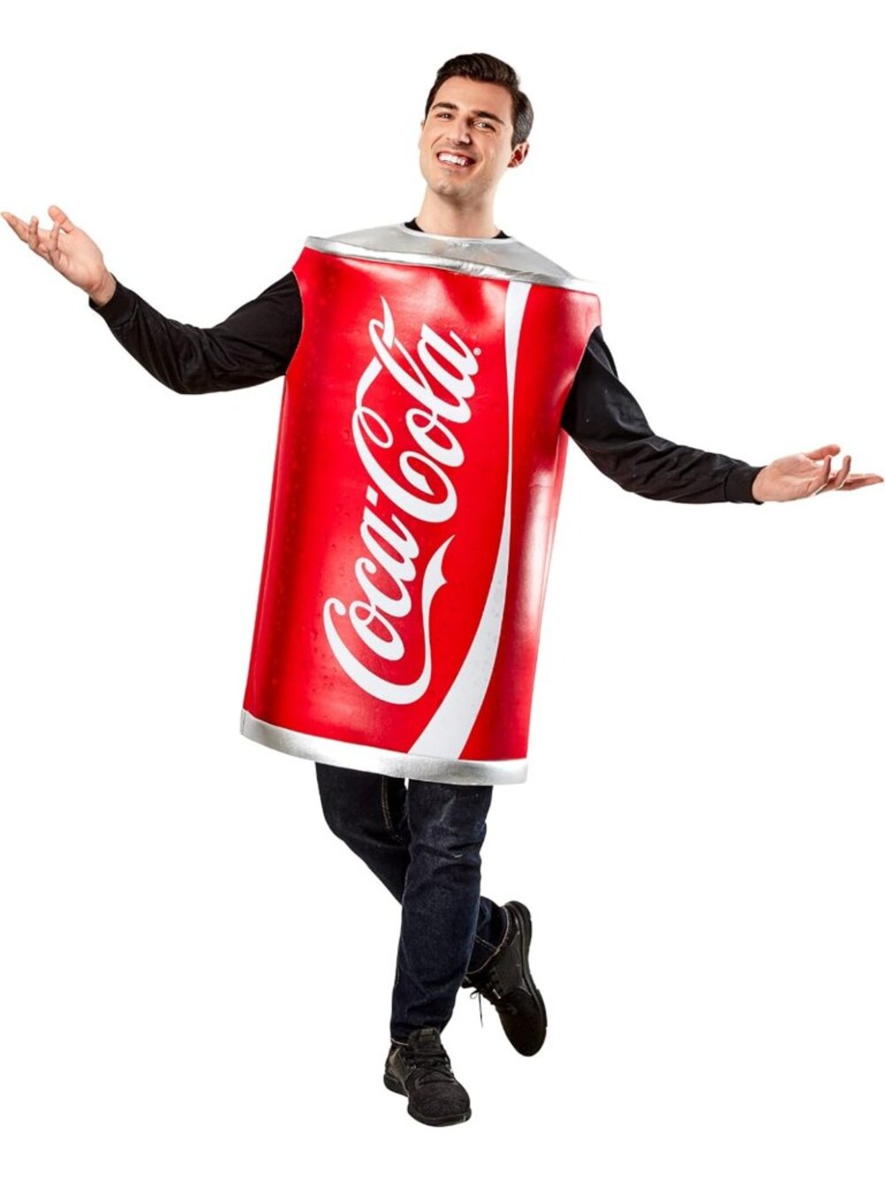 Unisex Can of Coke Costume for Adults - Fun Retro Drink Outfit, One Size